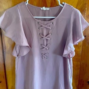 Ladies dress top, sleeves are adorable!